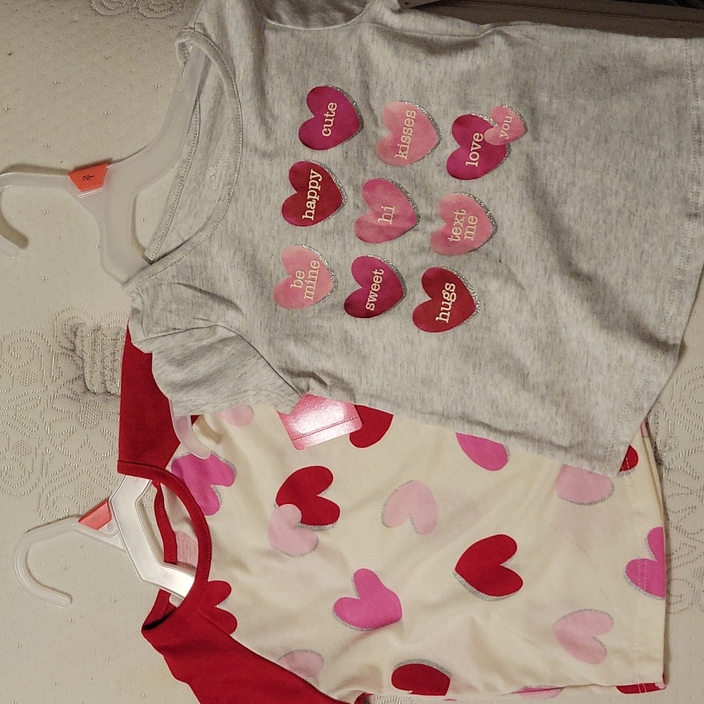 Two 2t Brand new Valentines Day t-shirts